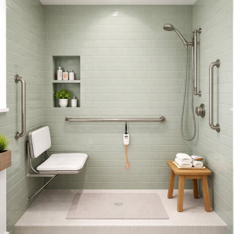 Handicap Shower Installation in Portland, ME
